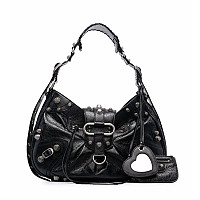 BALENCIAGA-771640 발렌시아가 블랙 LE CAGOLE 스몰 슬링 백 30cm