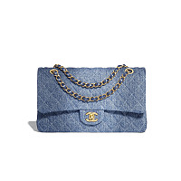 CHANEL-AS4532 샤넬 24P 블루 데님 샤블린 호보백 22cm