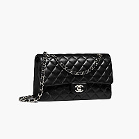 CHANEL-A01112 샤넬 화이트 캐비어 클래식 11.12 미디엄 플랩 백 25.5cm Silver-Tone Metal