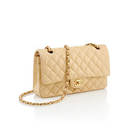 CHANEL-A01112 샤넬 블랙 램스킨 클래식 11.12 미디엄 플랩 백 25.5cm Gold-Tone Metal