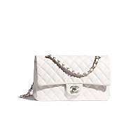 CHANEL-A01112 샤넬 레드 램스킨 클래식 11.12 미디엄 플랩 백 25.5cm Silver-Tone Metal