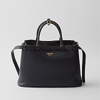 PRADA-1BA417 프라다 캐러멜 더블 벨트 미디엄 핸드백 35cm