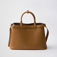 PRADA-1BA416 프라다 블랙 벨트 라지 핸드백 37cm