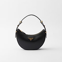 PRADA-1BD365 프라다 블랙 아르케 플랩 숄더백 23cm