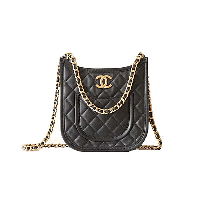 CHANEL-AS4666 샤넬 24P 블루 데님 호보백 24cm