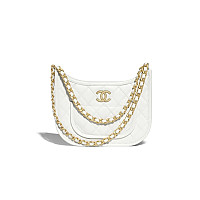 CHANEL-AS4666 샤넬 24P 블루 데님 호보백 24cm