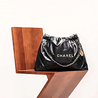 CHANEL-AS4486 샤넬 24C 뉴사이즈 화이트 골드 22 핸드백 45cm