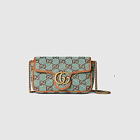 GUCCI-783141 구찌 라일락/옐로우 GG 수퍼 미니 숄더백 16.5cm