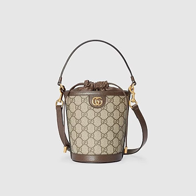 GUCCI-782919 구찌 베이지/에보니 GG 미니 버킷백 16cm