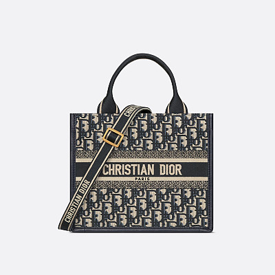 DIOR-디올 에크루/그레이 Oblique 자수 Dior Book Tote 라지 토트백 42cm - M1286ZRIW_M20I