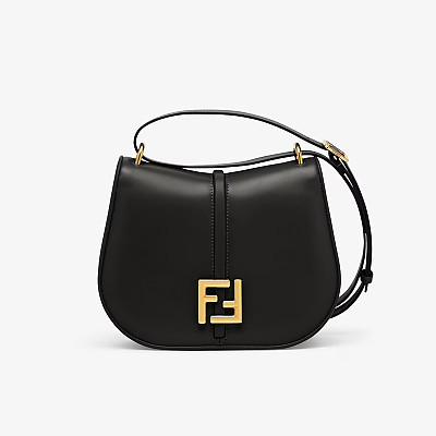 FENDI-8BS082 펜디 블랙 커몬 스몰 사첼 백 21cm