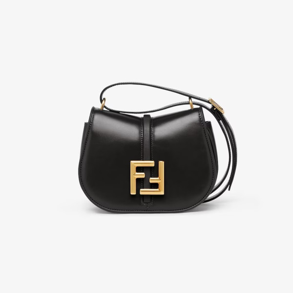 FENDI-8BS082 펜디 블랙 커몬 스몰 사첼 백 21cm