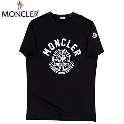 MONCLER-05294 몽클레어 화이트 아플리케 장식 티셔츠 남여공용