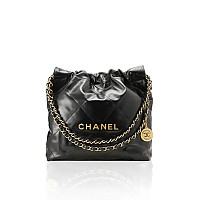 CHANEL-AS3260 샤넬 24P 블루 데님 22 스몰 핸드백 35cm