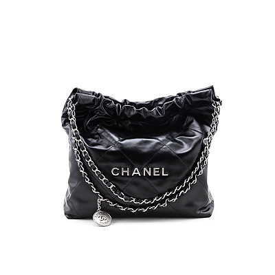 CHANEL-AS3260 샤넬 화이트/실버 22 스몰 호보백 35cm