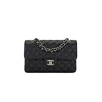 CHANEL-A01113 샤넬 블랙 캐비어 클래식 스몰 플랩 백 23cm Gold-Tone Metal