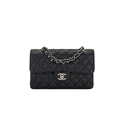 CHANEL-A01113 샤넬 블랙 램스킨 클래식 스몰 플랩 백 23cm Gold-Tone Metal