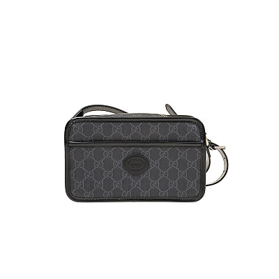 GUCCI-‎‎‎658572 구찌 베이지/에보니 인터로킹 G 미니 숄더백 22.5cm