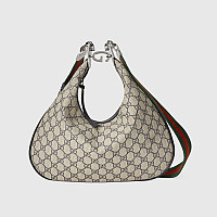 GUCCI-‎702823 구찌 베이지/에보니 아따슈 미디엄 숄더백 35cm