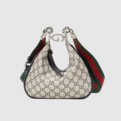 GUCCI-‎702823 구찌 베이지/에보니 아따슈 미디엄 숄더백 35cm