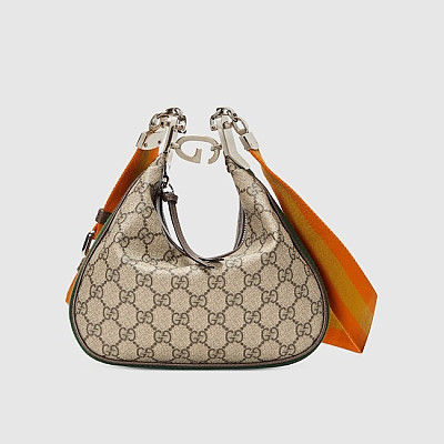 GUCCI-‎699409 구찌 베이지/블루 아따슈 스몰 숄더백 23cm