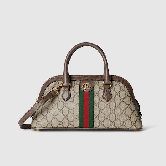 GUCCI-795249 구찌 베이지/에보니 오피디아 스몰 탑 핸들백 31.5cm