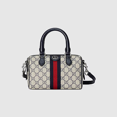 GUCCI-772053 구찌 베이지/화이트 오피디아 GG 미니 탑 핸들백 21.5cm