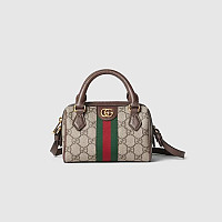 GUCCI-‎772061 구찌 베이지/에보니 오피디아 GG 스몰 탑 핸들백 26.5cm