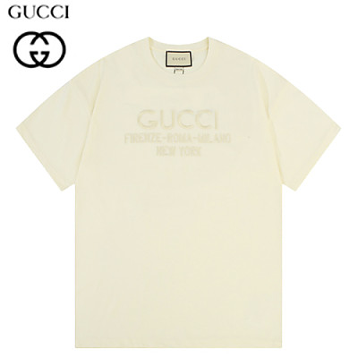 GUCCI-06133 구찌 블랙 아플리케 장식 티셔츠 남여공용