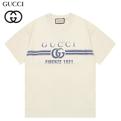 GUCCI-06196 구찌 블랙 프린트 장식 티셔츠 남여공용