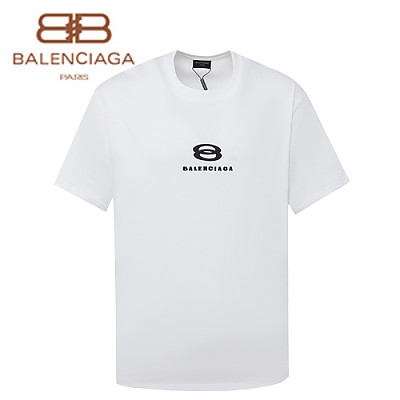 BALENCIAGA-062210 발렌시아가 블랙 아플리케 장식 티셔츠 남여공용