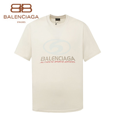 BALENCIAGA-062215 발렌시아가 블랙 프린트 장식 티셔츠 남여공용