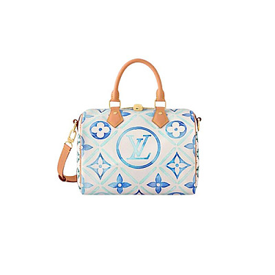 [스페셜오더]LOUIS VUITTON-M55423 루이비통 블랙/코클리코 레드 모노그램 시어링 스피디 반둘리에 25