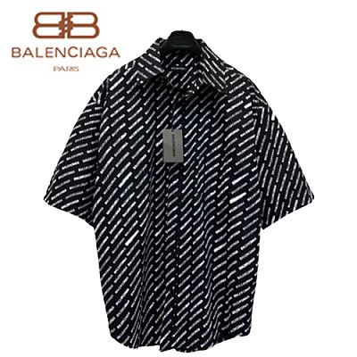 BALENCIAGA-06276 발렌시아가 화이트 코튼 셔츠 남여공용