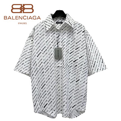 BALENCIAGA-06275 발렌시아가 블랙 코튼 셔츠 남여공용