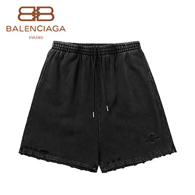 BALENCIAGA-06299 발렌시아가 아이보리 코튼 빈티지 스웨트쇼츠 남성용