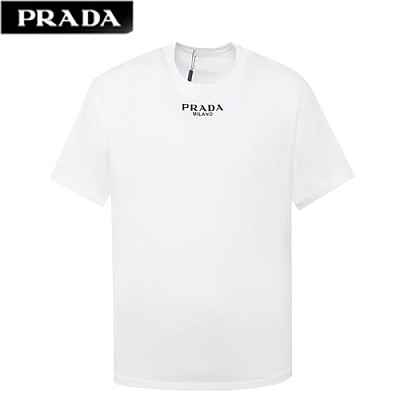 PRADA-062214 프라다 블랙 코튼 티셔츠 남여공용