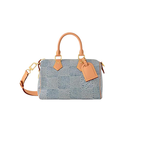 LOUIS VUITTON-N40700 루이비통 다미에 데님 스피디 반둘리에 25