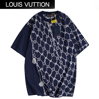 LOUIS VUITTON-07075 루이비통 네이비 모노그램 티셔츠 남여공용