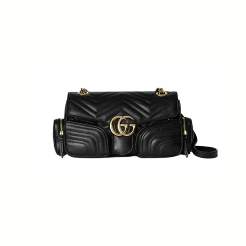 GUCCI-795228 1000 구찌 블랙 마틀라세 GG 마몽 스몰 멀티 포켓백