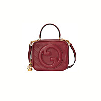 GUCCI-744434 6701 구찌 핑크 가죽 블론디 미니 탑 핸들백