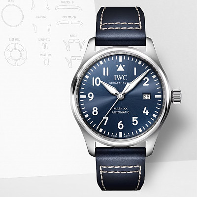 [M+]IWC-파일럿 레플워치 마크 XX 블루 40mm 1:1 Best Edition - IW328203