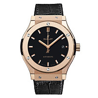 [JJF]Hublot-클래식 퓨전 오리지널 18K 옐로우골드 블랙 클론 42mm 1:1 Best Edition - 542.VX.1230.RX.MDM