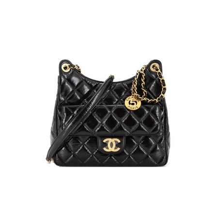 CHANEL-AS4322 샤넬 크루즈 블랙 미디엄 호보 핸드백 21.5cm