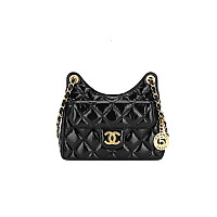 CHANEL-AS4322 샤넬 크루즈 블랙 미디엄 호보 핸드백 21.5cm