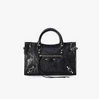 BALENCIAGA-811442 발렌시아가 옐로우 Le City 스몰 레플백 29.9cm