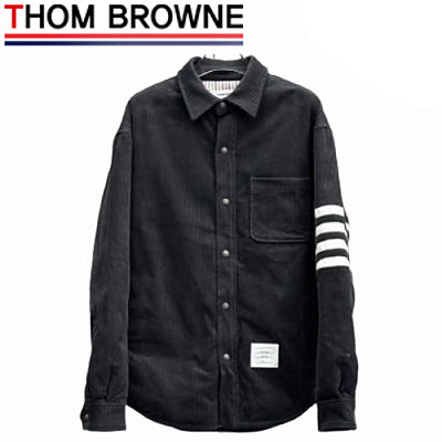 THOM BROWNE-08169 톰 브라운 네이비 코듀로이 셔츠 남여공용