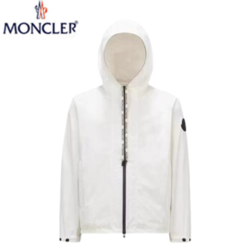 MONCLER-082012 몽클레어 화이트 스트라이프 장식 바람막이 후드 재킷 남성용