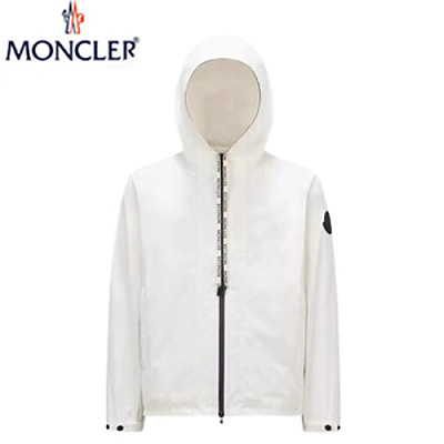 MONCLER-082011 몽클레어 블랙 스트라이프 장식 바람막이 후드 재킷 남성용