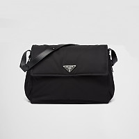 PRADA-1BD255 프라다레플 블랙 리나일론 미디엄 패딩 숄더백 30cm